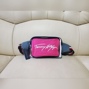 Tommy Hilfiger belt bag/fanny pack in multicolor denim